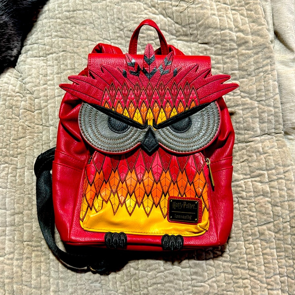 Harry Potter loungefly Fawkes the phoenix bag